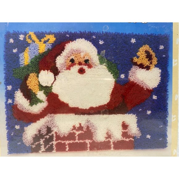 Santa Latch Hook Rug Kit - 18" x 24" - NIB - Picture 2 of 5